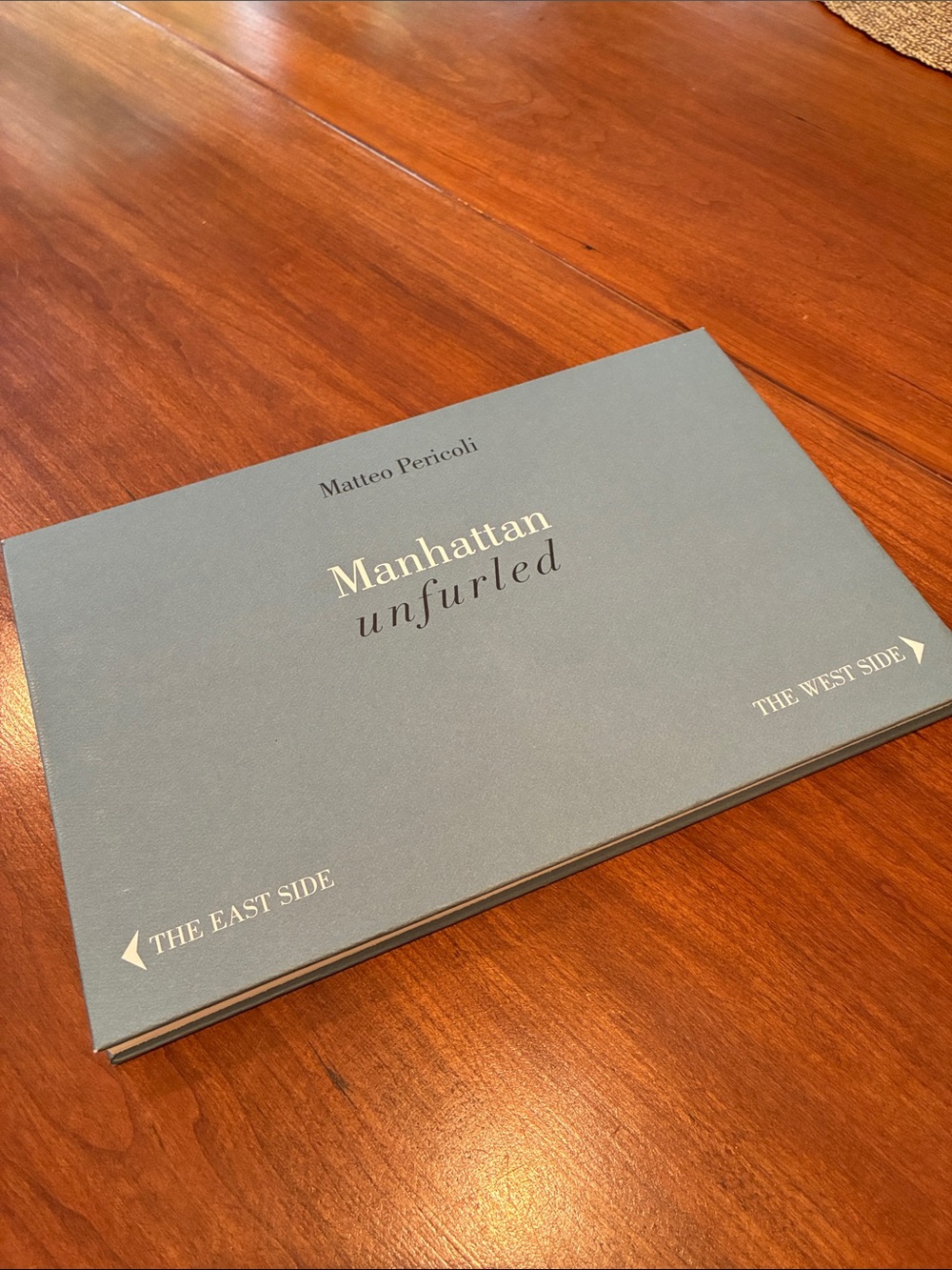 Manhattan Unfurled Book - Blue Cover